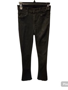 MOTHER The Runaway Crop Bootcut Jeans Not Guilty Black Size 27